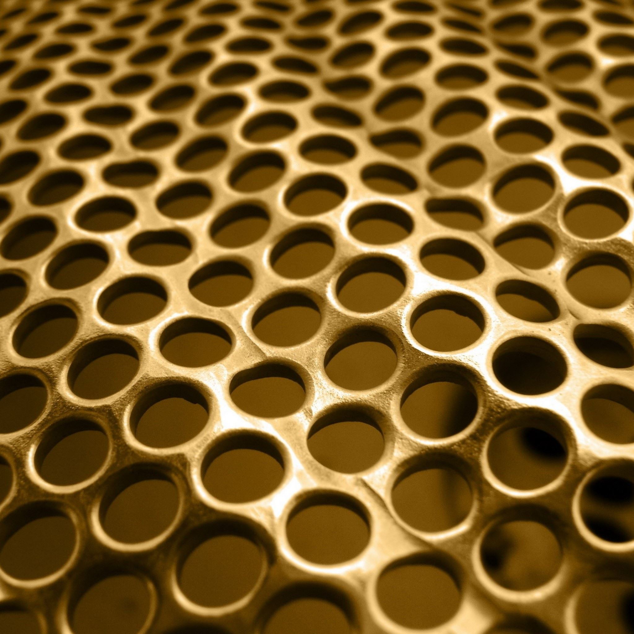 Metal Background Grid Circles Texture iPad Air wallpaper 