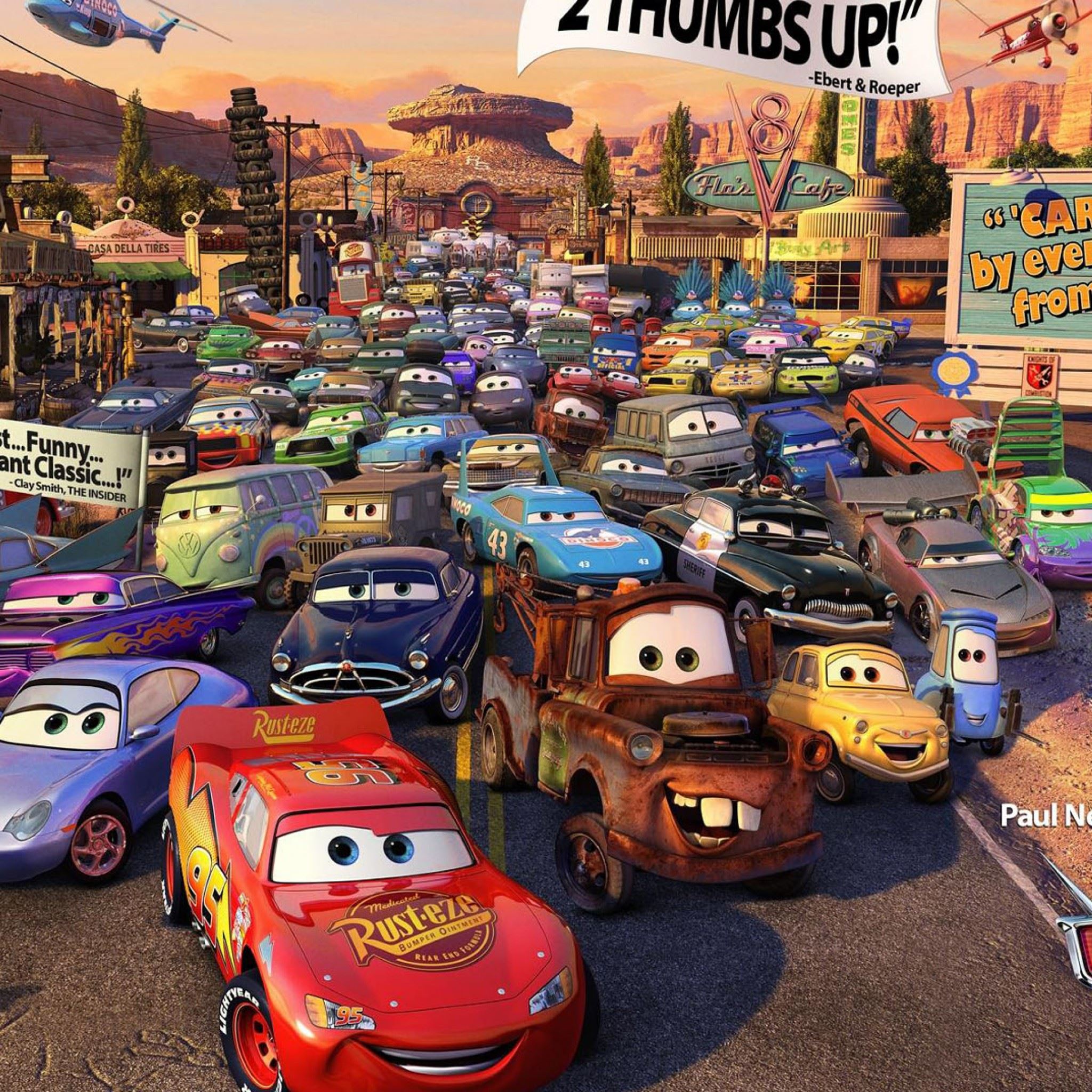 Cars Movie Review iPad Air wallpaper 