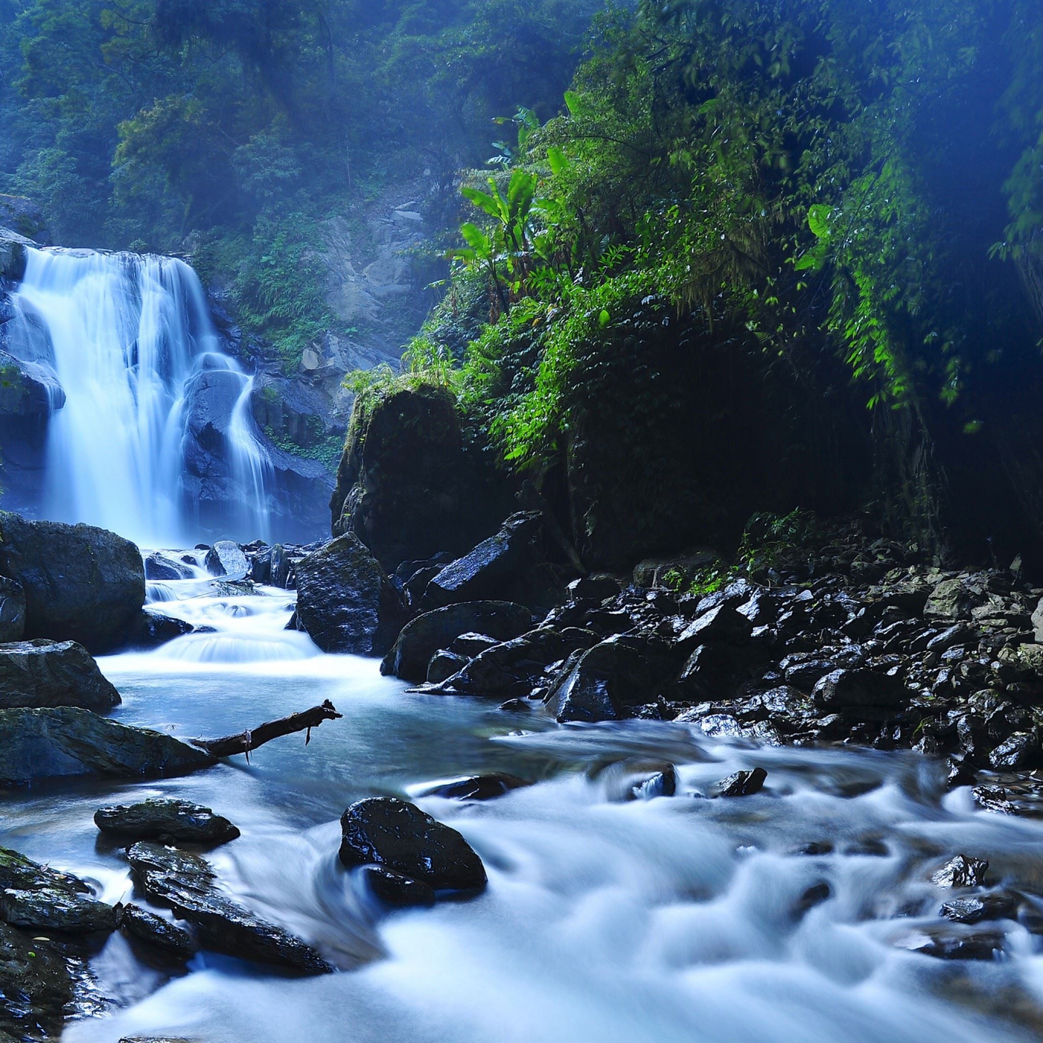 Beautiful Taiwan Forest Waterfalls iPad Air wallpaper 
