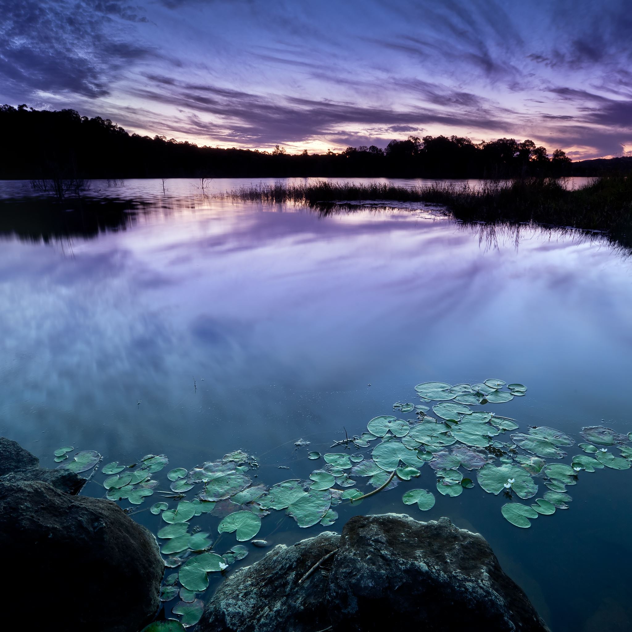 Wonderful Lake Landscape iPad Air wallpaper 