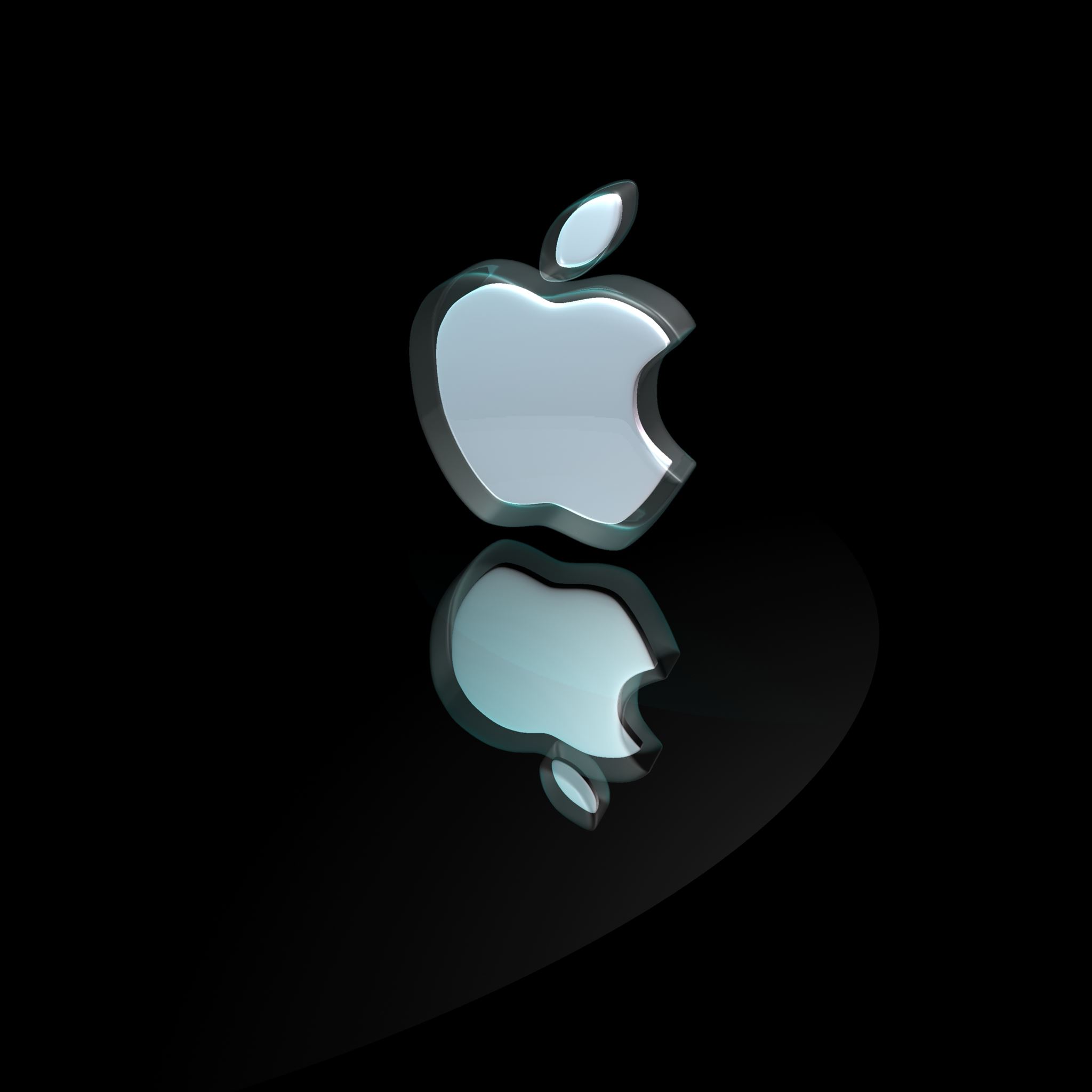3D Apple Logo iPad Air wallpaper 