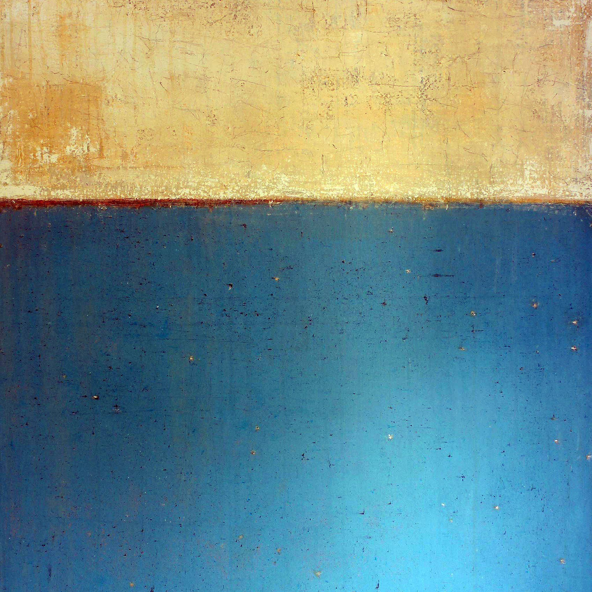 Art Abstract Classic Paint Illust Blue iPad Air wallpaper 