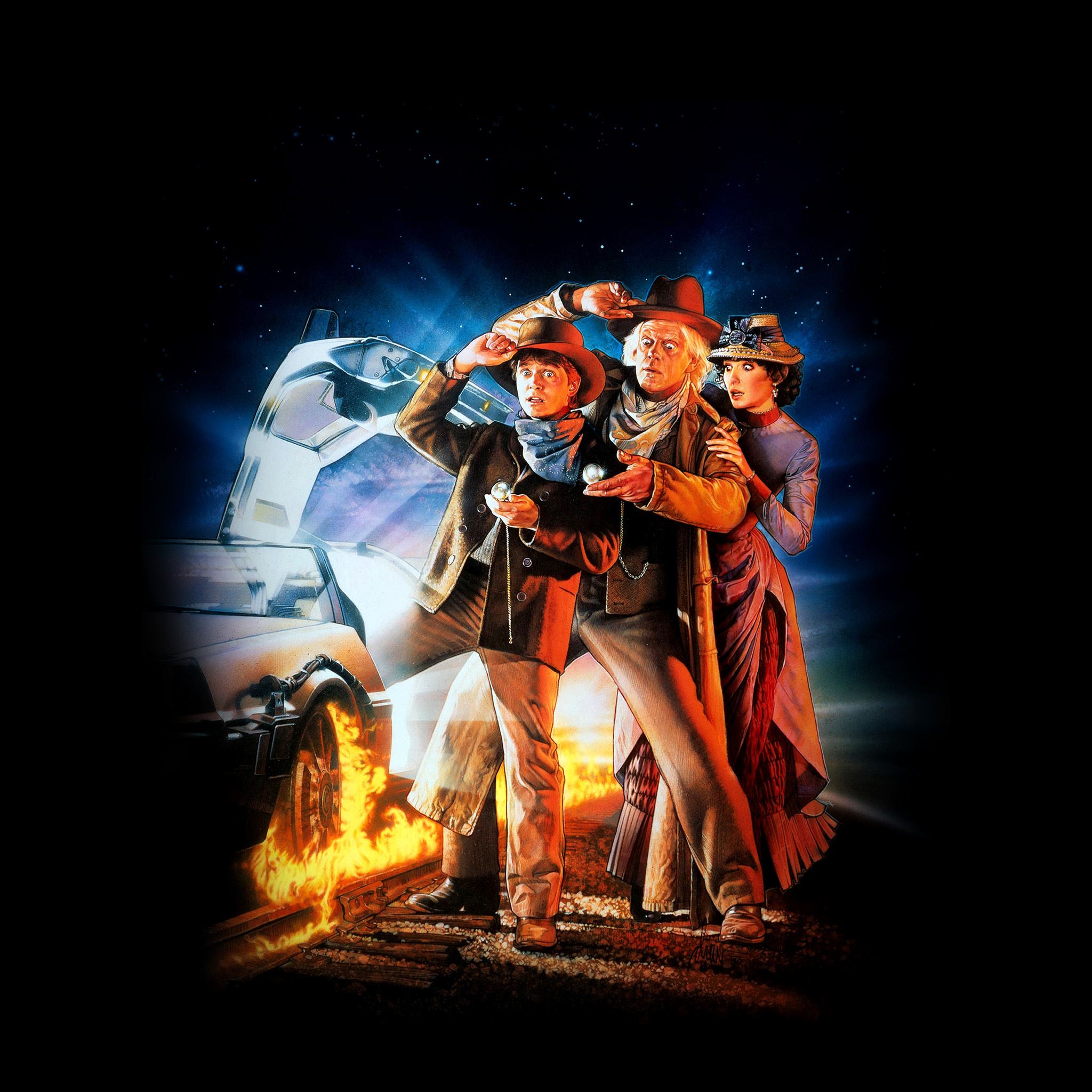Back To The Future 3 Poster Film Art iPad Air wallpaper 
