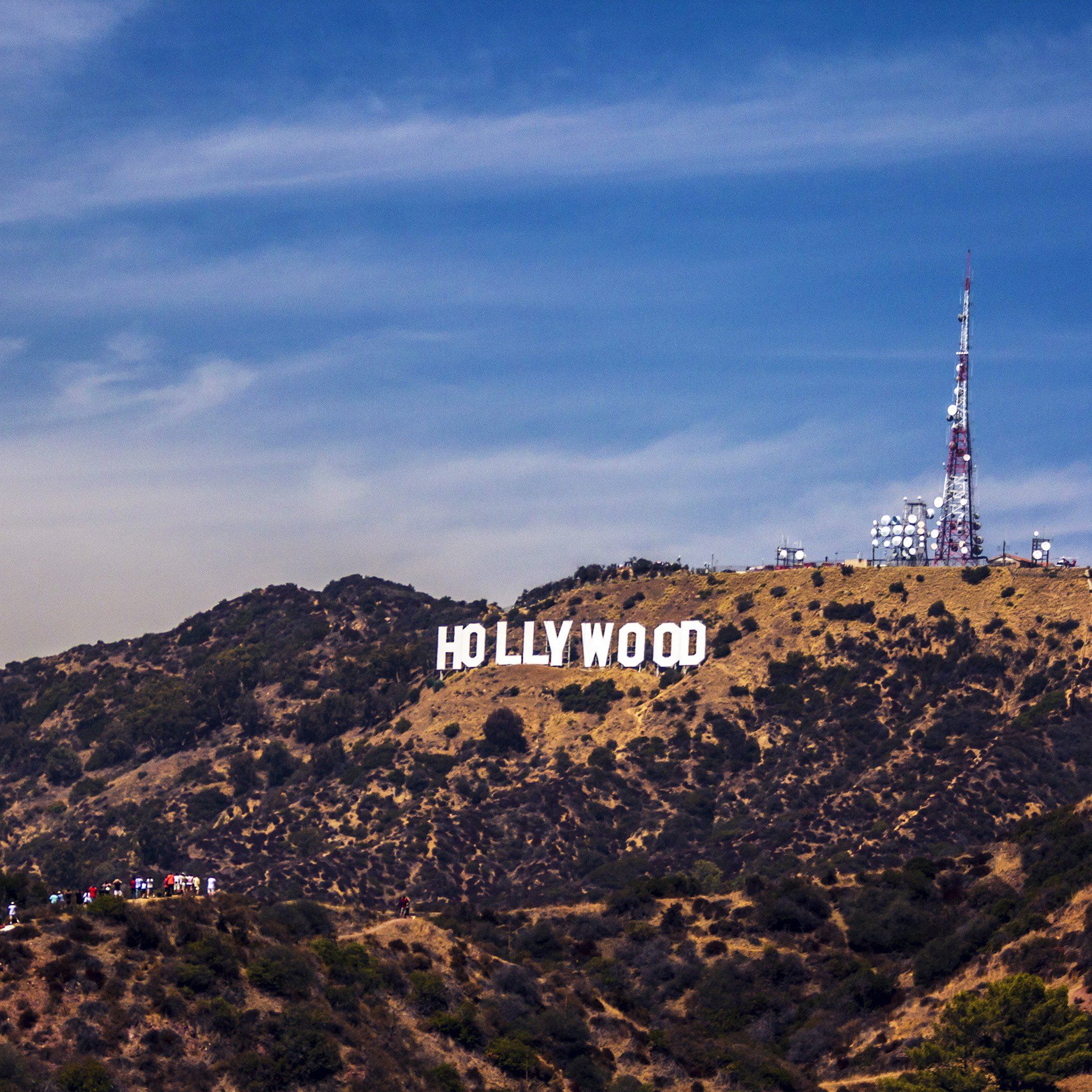 Hollywood Sign La America Sky Mountain iPad Air wallpaper 