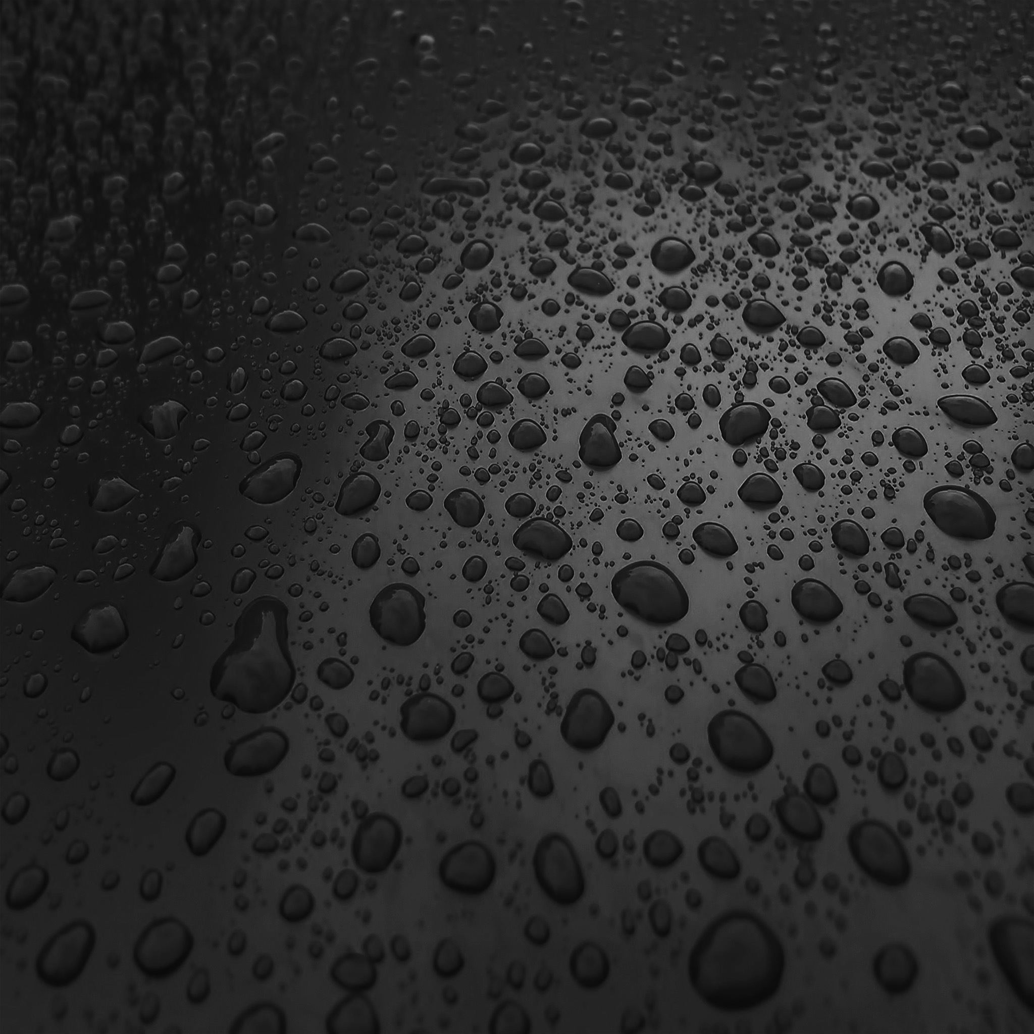 Rain Drop Nature Dark Bw Sad Pattern iPad Air wallpaper 