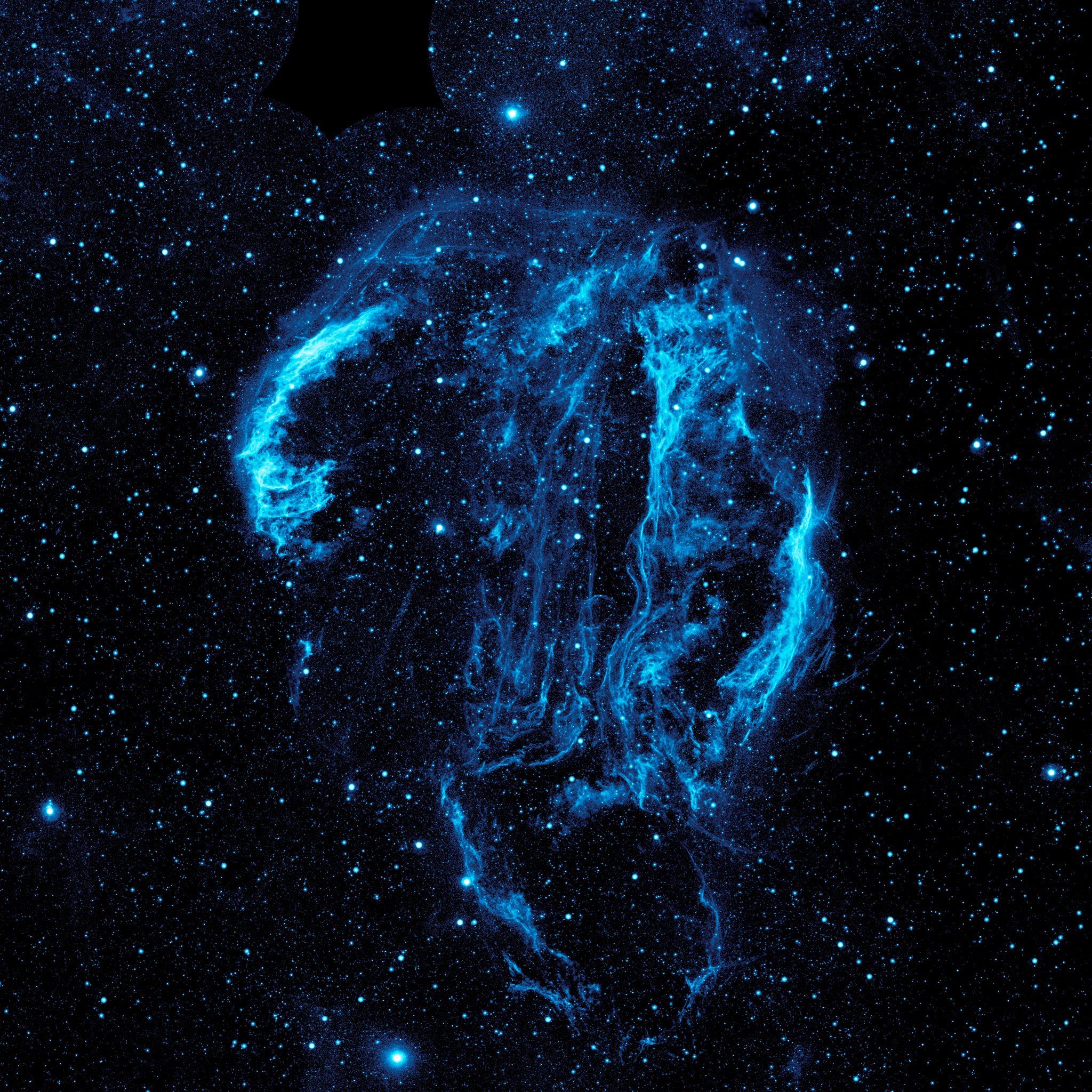 Dark Shiny Fantasy Nebula Space View iPad Air wallpaper 