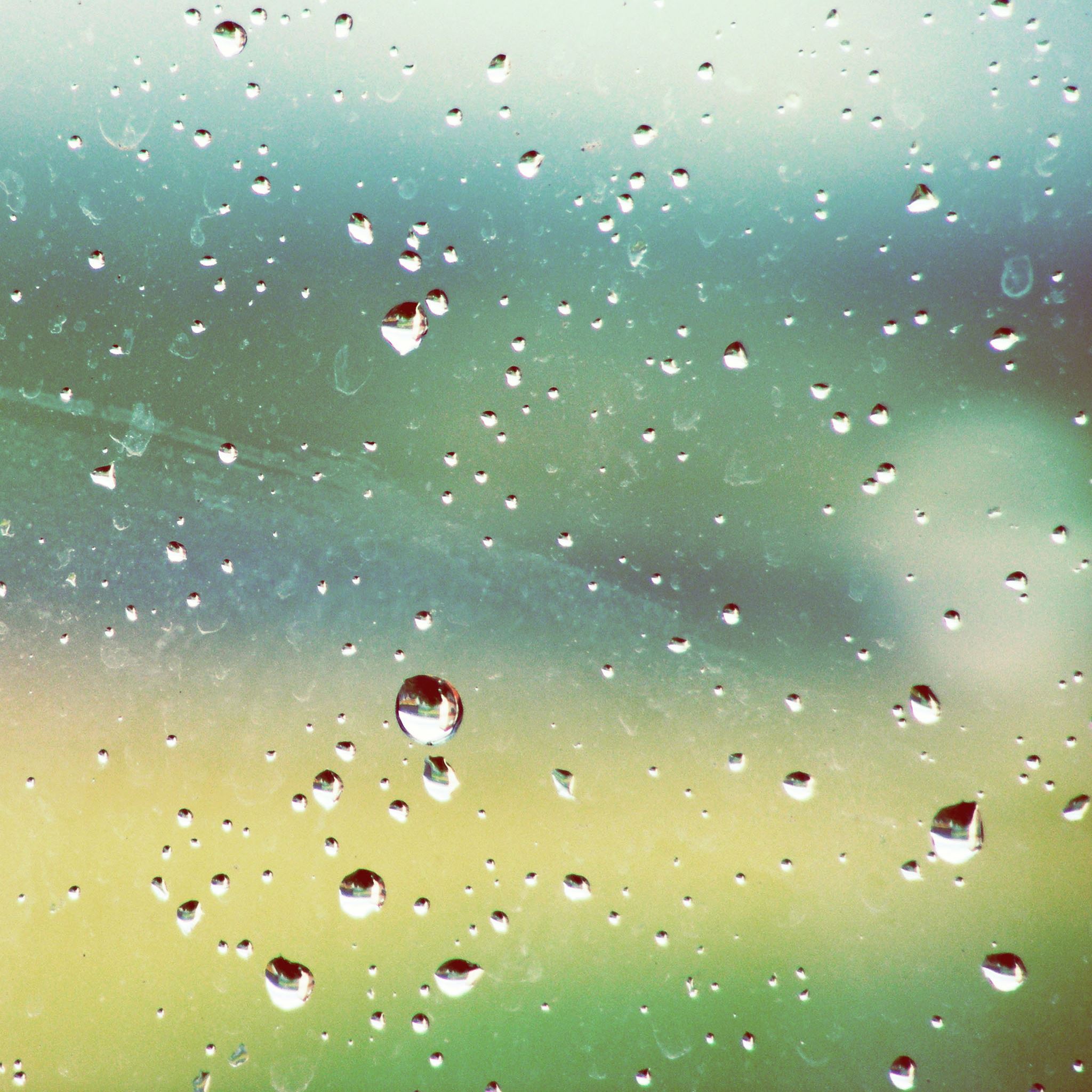 Rainy Window iPad Air wallpaper 