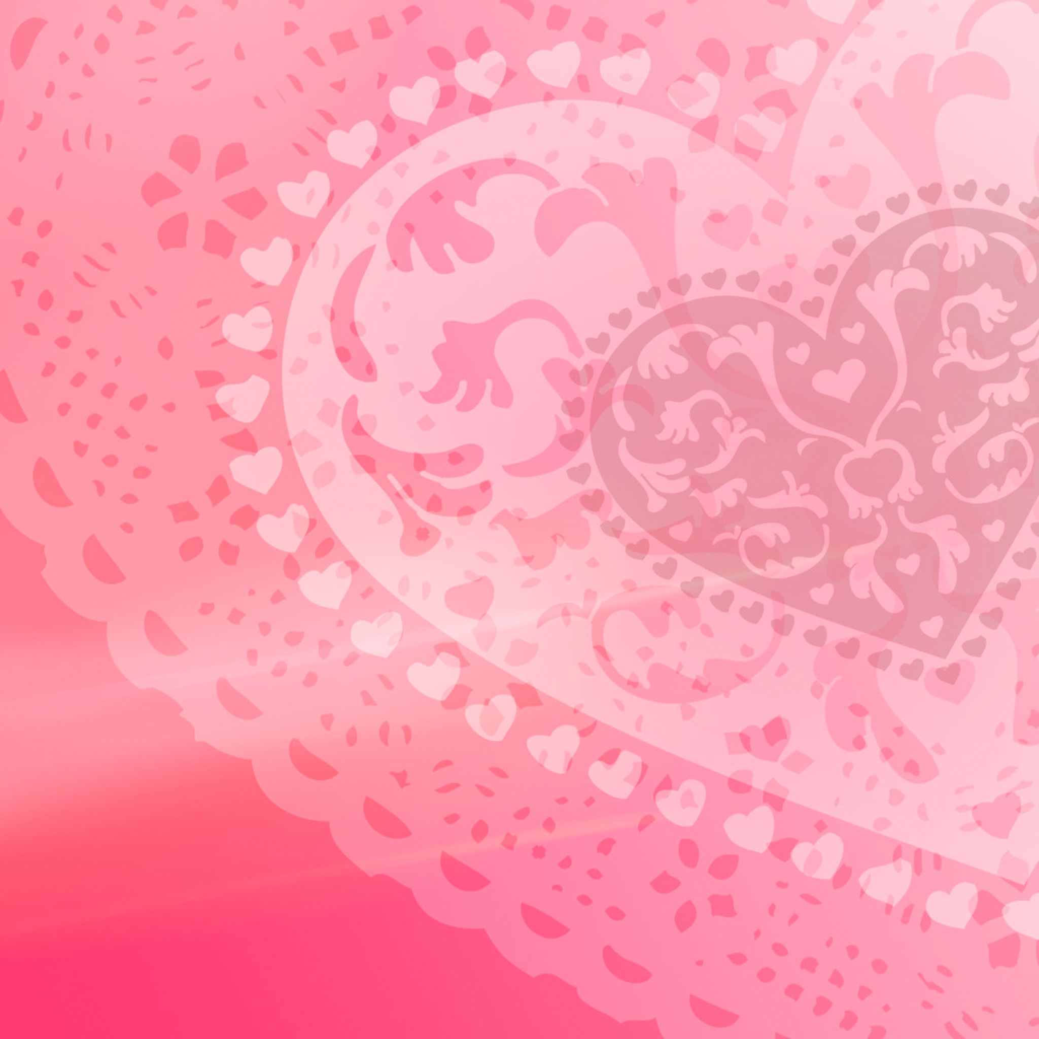 Pink Heart iPad Air wallpaper 