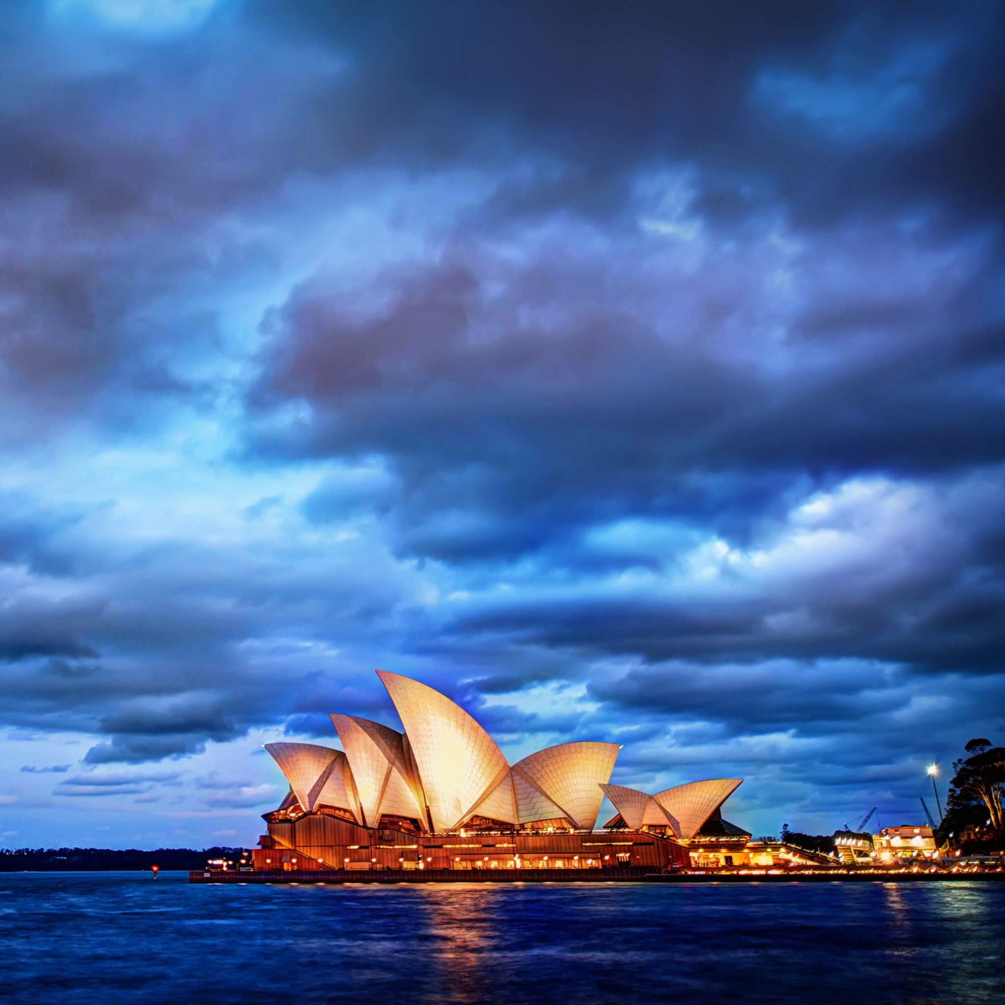 Sydney Glows At Sunset iPad Air wallpaper 