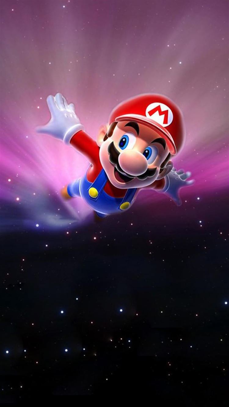 Super Mario Flying Poster Background iPhone 8 Wallpaper ...