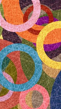 Colorful Circles iPhone wallpaper