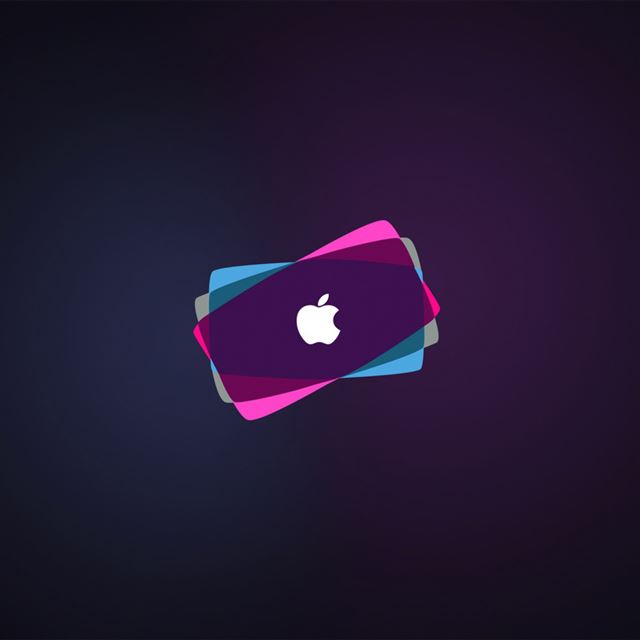 Overlapping Apple Logo iPad wallpaper 