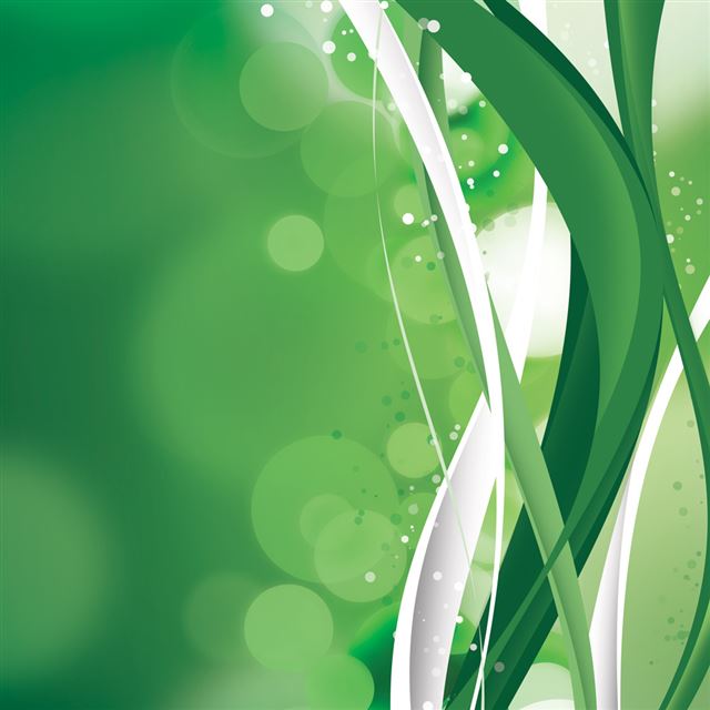Green Swirls iPad wallpaper 