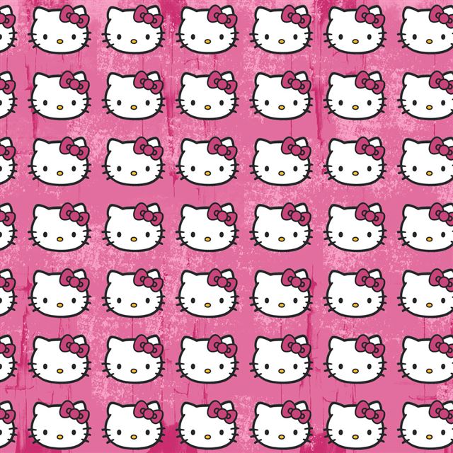 Hello Kitty Pattern iPad wallpaper 