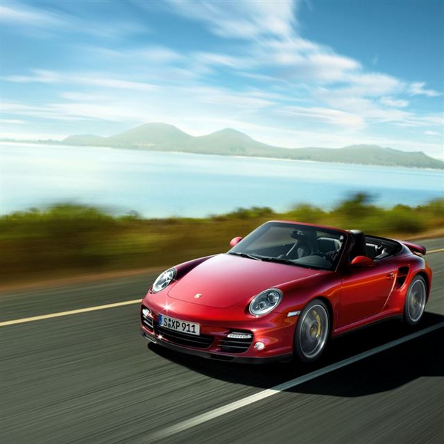 Red Porsche 911 iPad wallpaper 