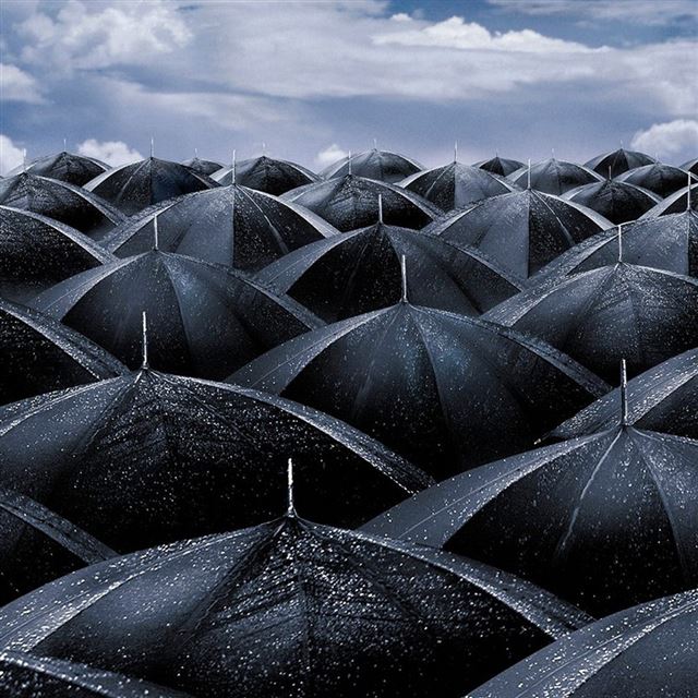 Umbrellas iPad wallpaper 