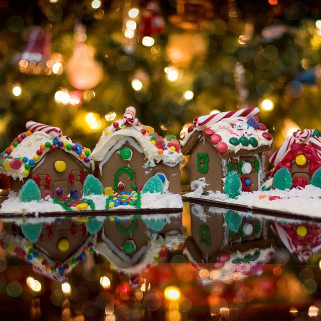 Christmas candy store iPad wallpaper 