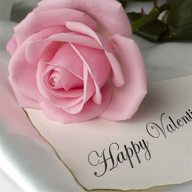 Happy Valentines Day Card iPad wallpaper 