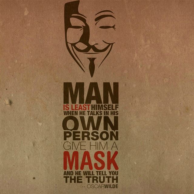 Anonymous iPad wallpaper 