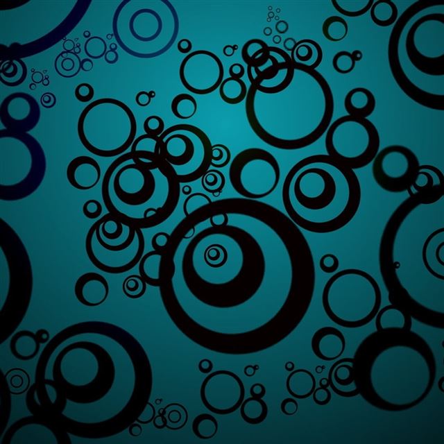 Black Circles iPad wallpaper 