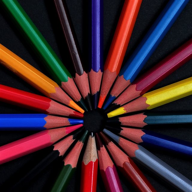 Crayons 3 iPad wallpaper 
