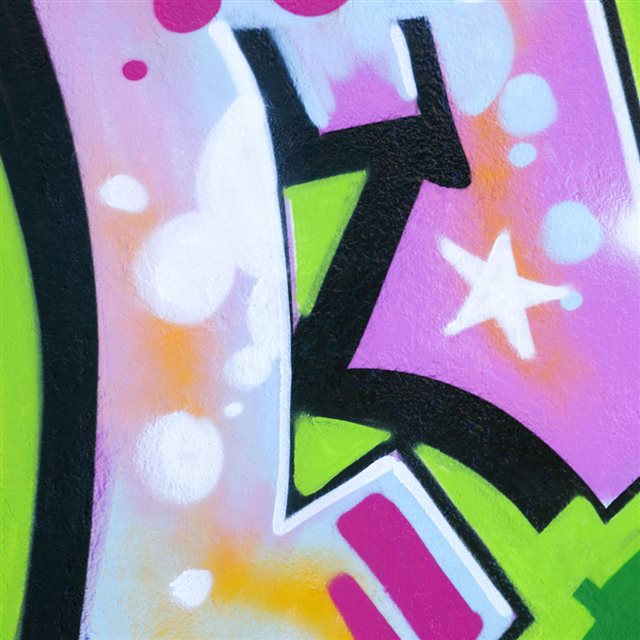 Graffiti pink iPad wallpaper 
