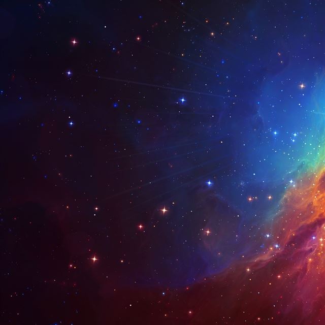 Beautiful Colourful Galaxy iPad wallpaper 