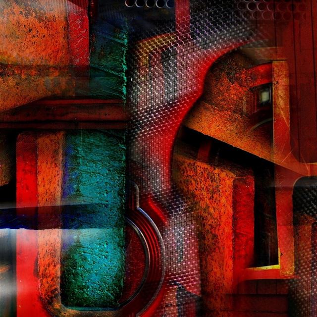 Abstract Grunge Art iPad wallpaper 