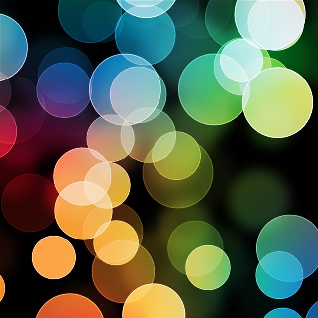 Colorful Bokeh iPad wallpaper 