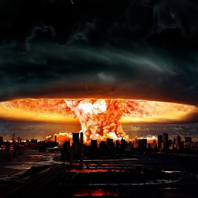 Nuclear Explosion Of Darkness iPad wallpaper 