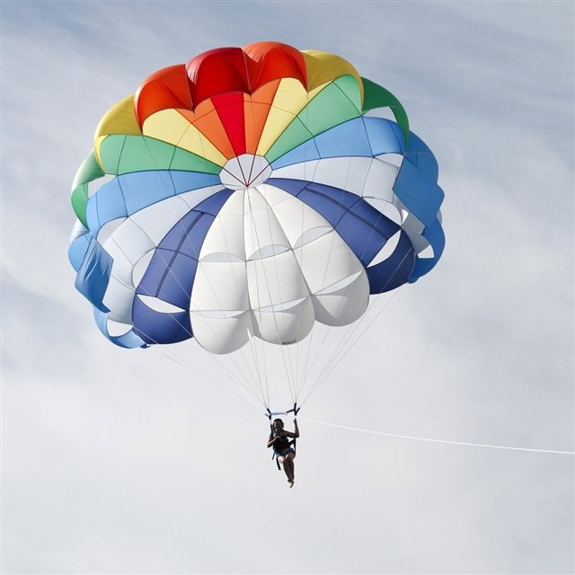 Parachute Gliding iPad wallpaper 