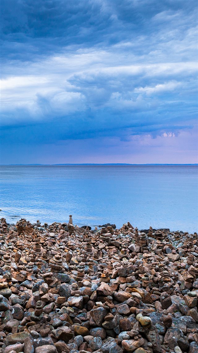 Rock Stone Beside Sea iPhone 8 wallpaper 