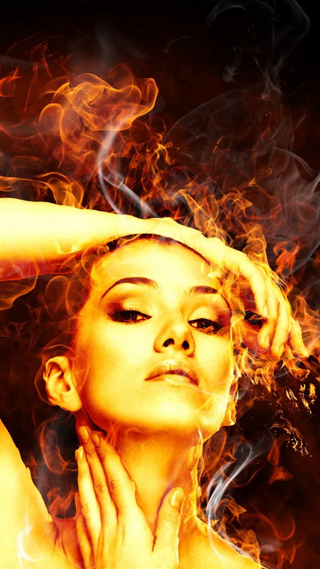 Fire Beauty iPhone 8 wallpaper 