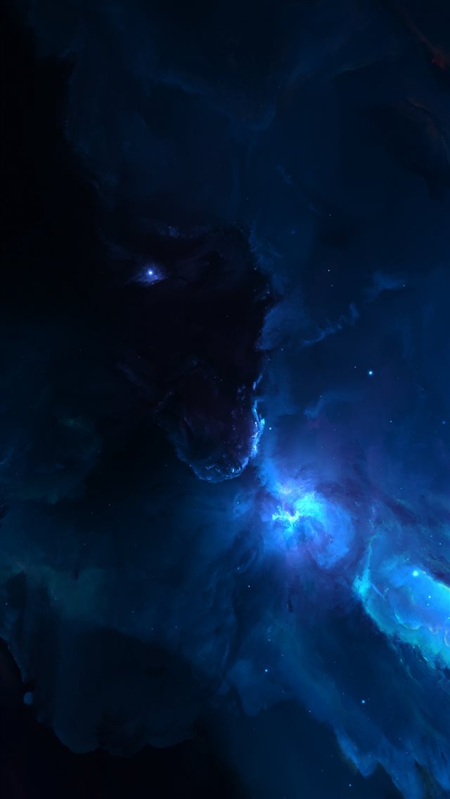 Atlantis Labyrinth Nebula iPhone 8 wallpaper 