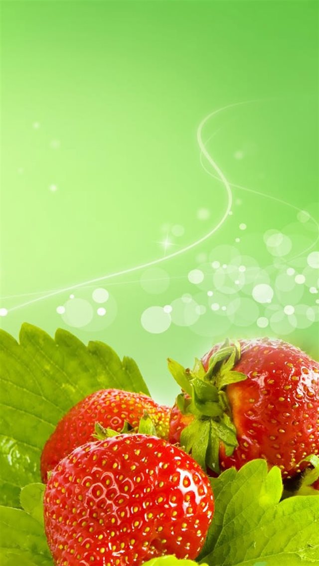 Fresh Strawberry Fruit iPhone 8 wallpaper 