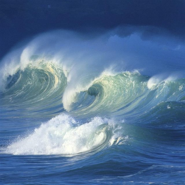 Ocean Waves iPad wallpaper 