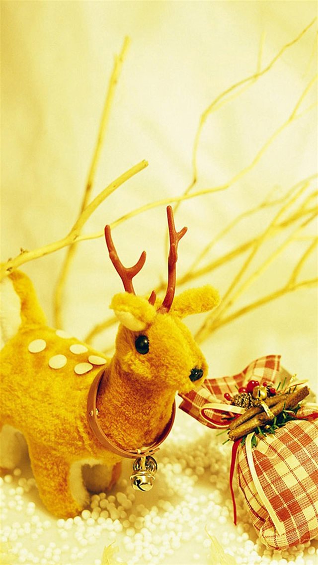 Christmas Deer iPhone 8 wallpaper 