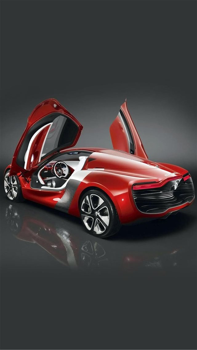 Renault DeZir Concept Car iPhone 8 wallpaper 