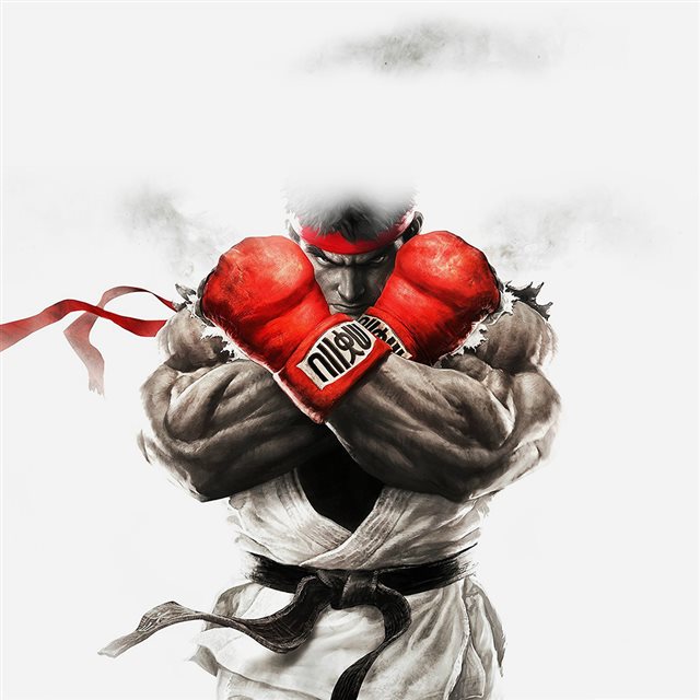 Street Fighter Ryu Rrt Illust Game iPad wallpaper 