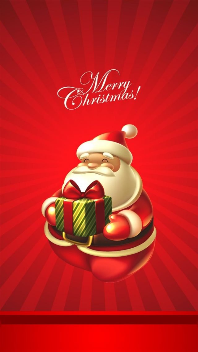 Cute Christmas Santa Claus iPhone 8 wallpaper 