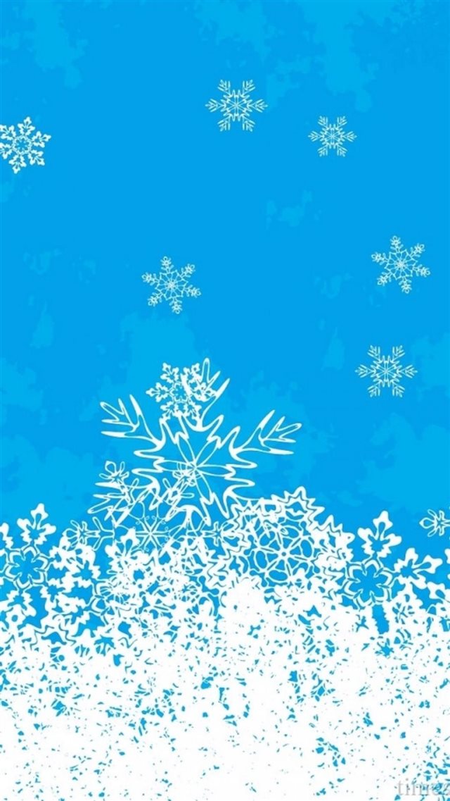 Merry Christmas Snowflake Background iPhone 8 wallpaper 