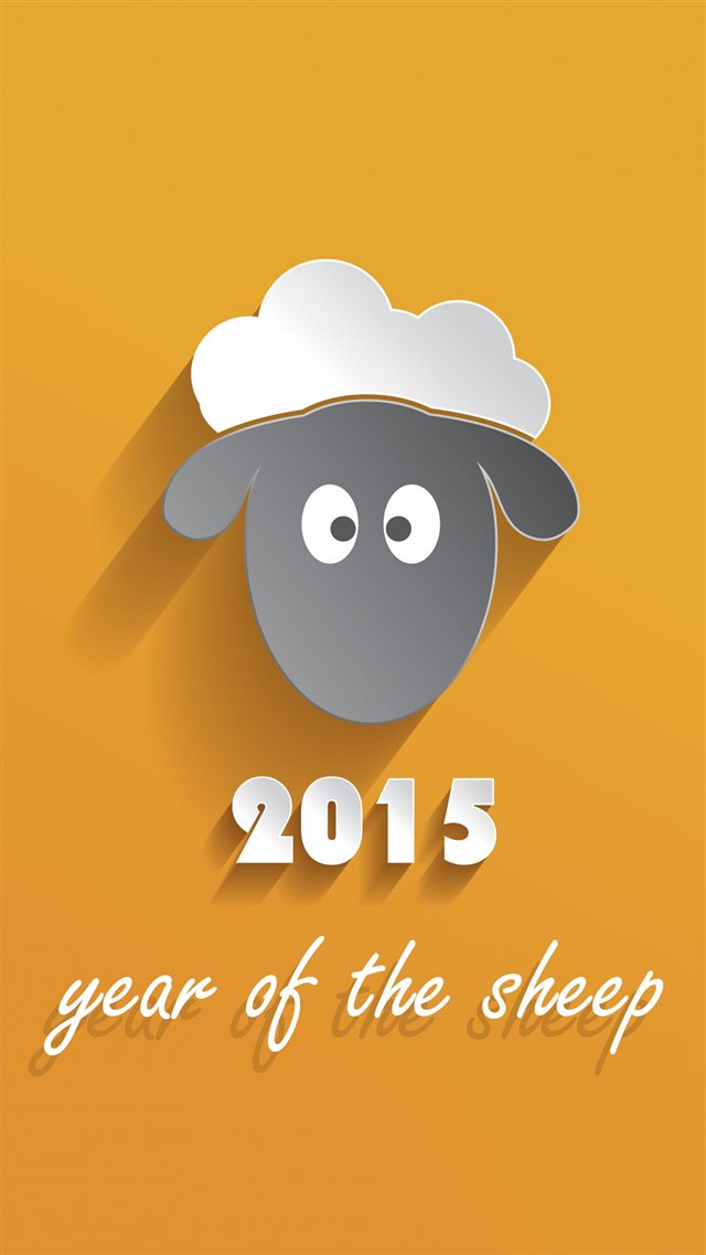 2015 Year Of Sheep iPhone 8 wallpaper 