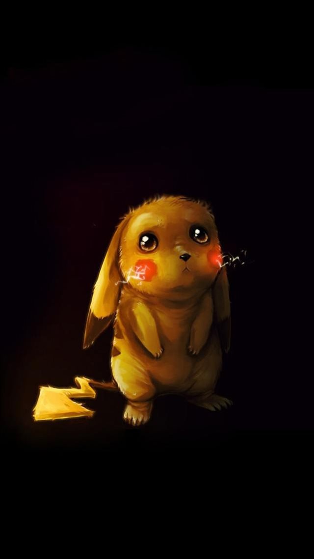 Cute Poor Pikachu iPhone 8 wallpaper 