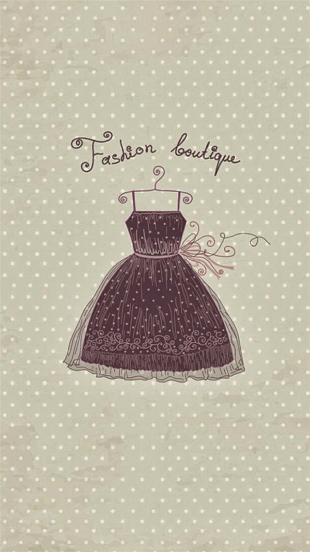 Fashion Boutique Vintage Dress iPhone 8 wallpaper 
