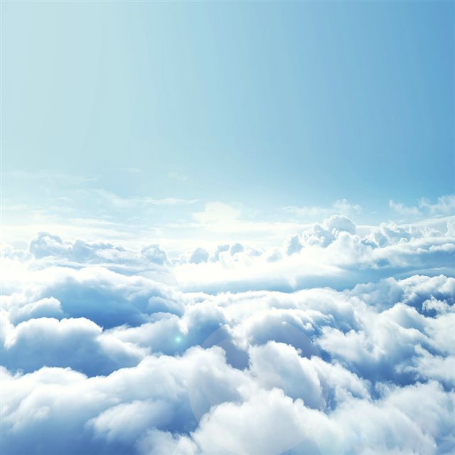 Nature Winter Clouds Skyscape iPad wallpaper 