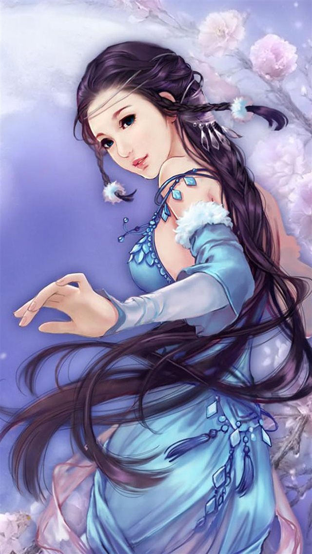 Anime Dreamy Fantasy Ancient Beauty iPhone 8 wallpaper 