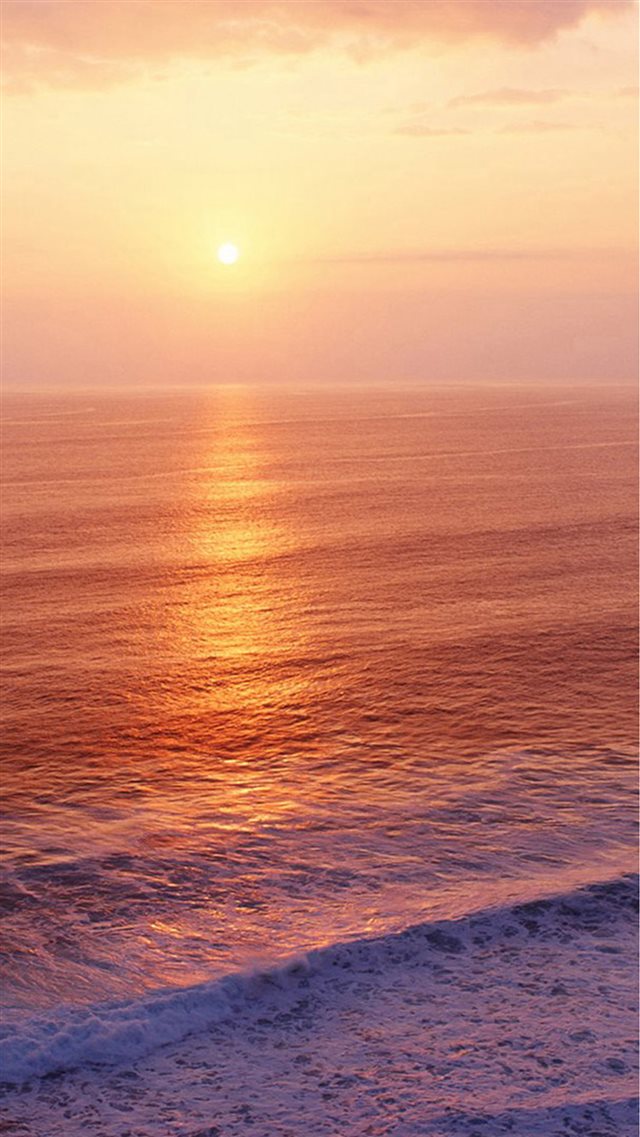 Nature Ocean Sunset Bubble iPhone 8 wallpaper 