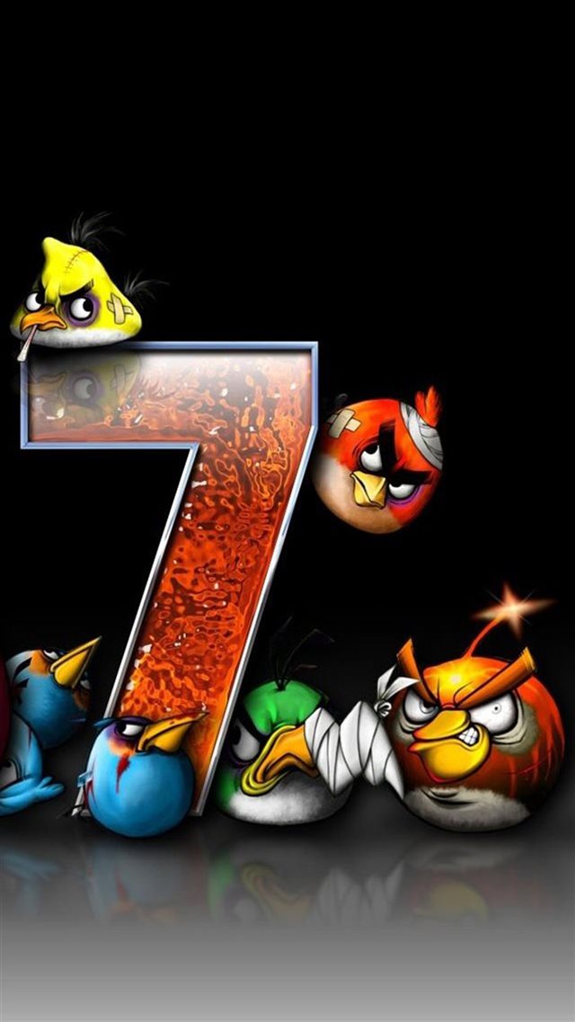 Angry Bird Game iPhone 8 wallpaper 
