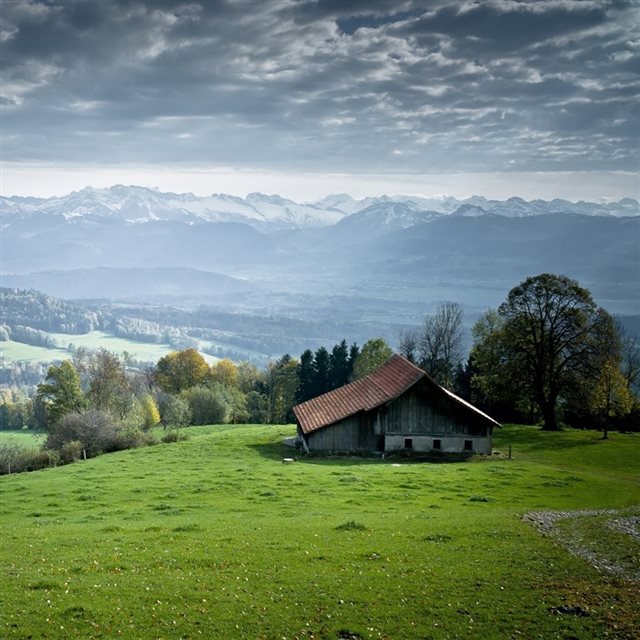 Swiss Alps Landscape iPad wallpaper 