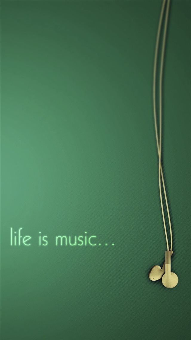 Life Is Music Simple Art iPhone 8 wallpaper 